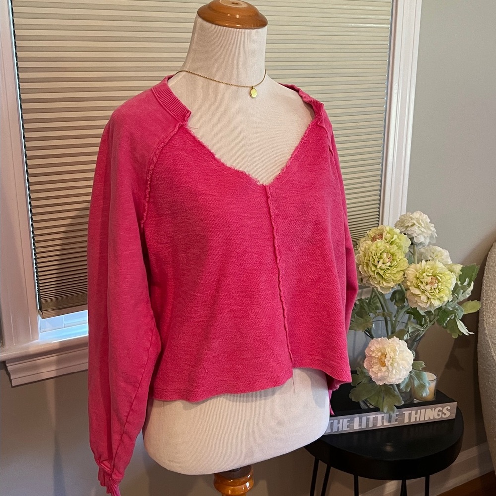 Anthropologie Pilcro Reworked Popover Sweatshirt